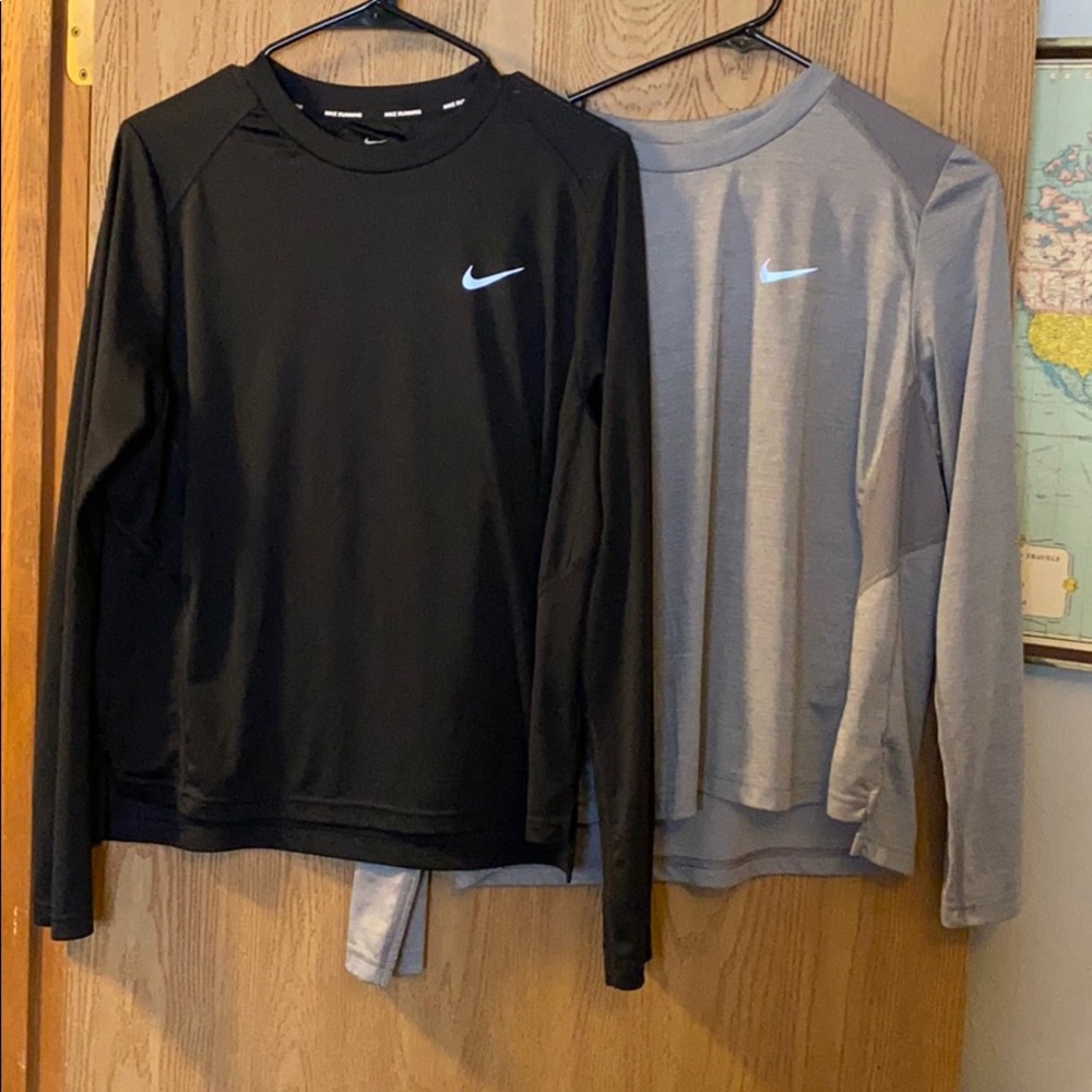 Lot of 2 Long Sleeve Nike Tops
